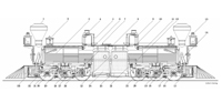 Cross Section of narrow gauge Fairlie Locomotive for Toronto, Grey and Bruce Railway of Ontario Canada